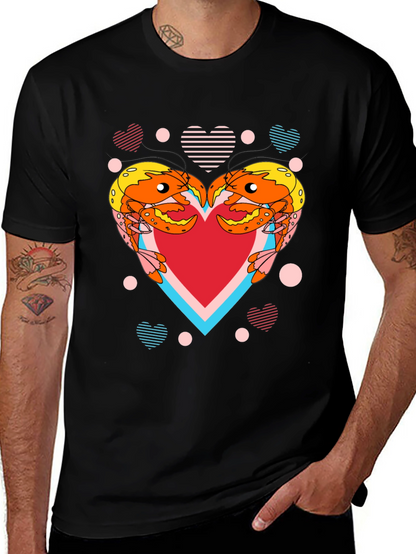 Crab Heart Graphic T-Shirt