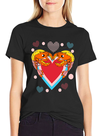 Crab Heart Graphic T-Shirt