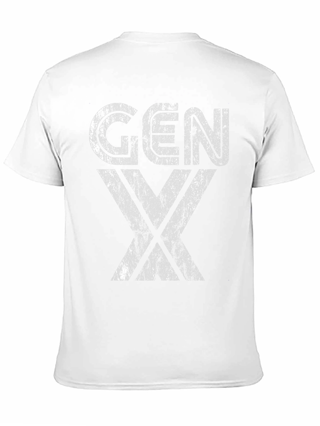 Gen X Distressed Graphic T-Shirt - Black