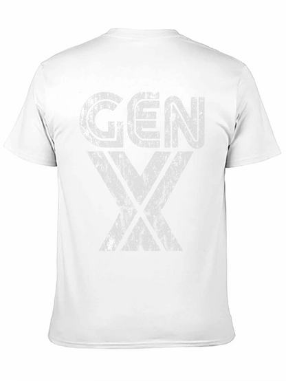 Gen X Distressed Graphic T-Shirt - Black