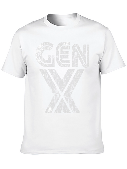 Gen X Distressed Graphic T-Shirt - Black