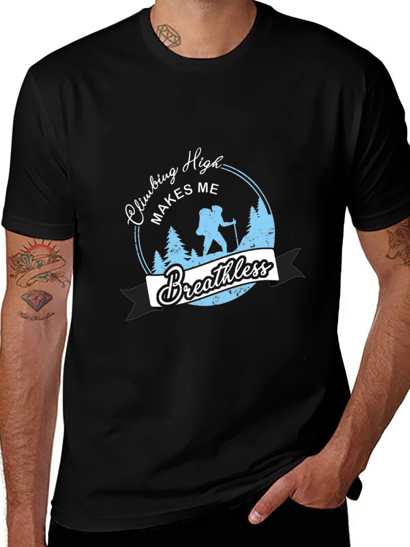 Climbing High Breathless Graphic Tee