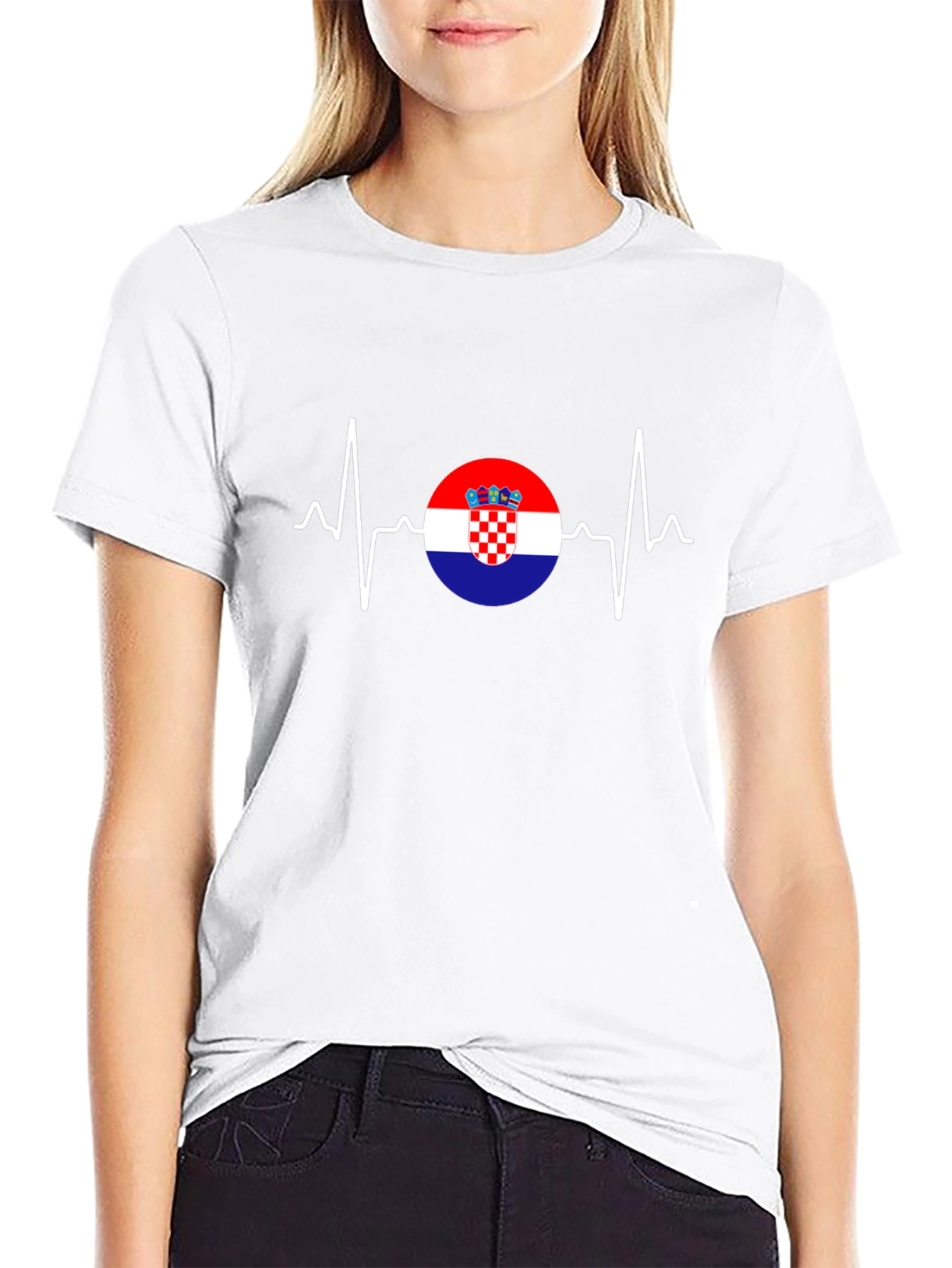 Croatian Heartbeat T-Shirt - Show Your Love!