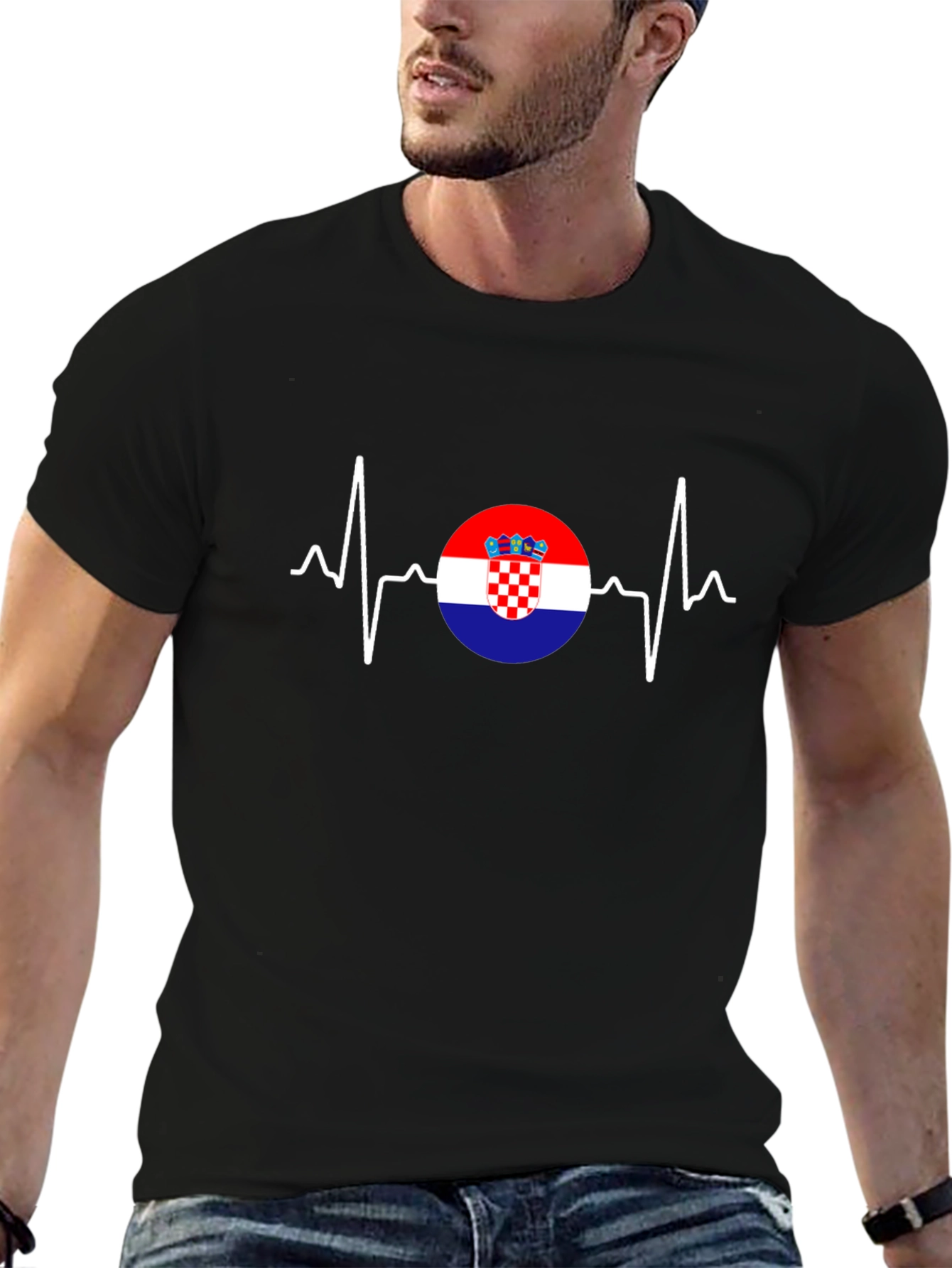 Croatian Heartbeat T-Shirt - Show Your Love!