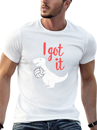 I Got It T-Rex Volleyball Black T-Shirt