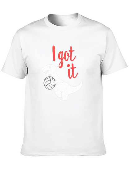 I Got It T-Rex Volleyball Black T-Shirt