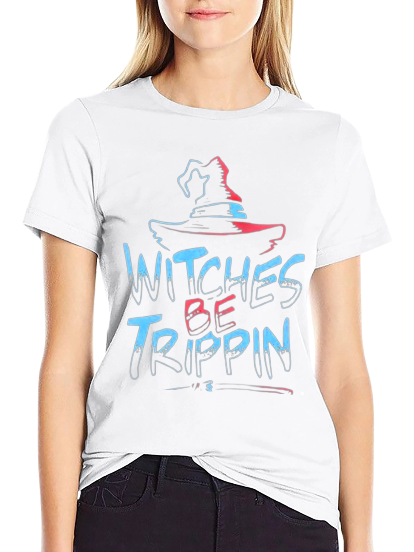 Witches Be Trippin Graphic Tee - Halloween T-Shirt