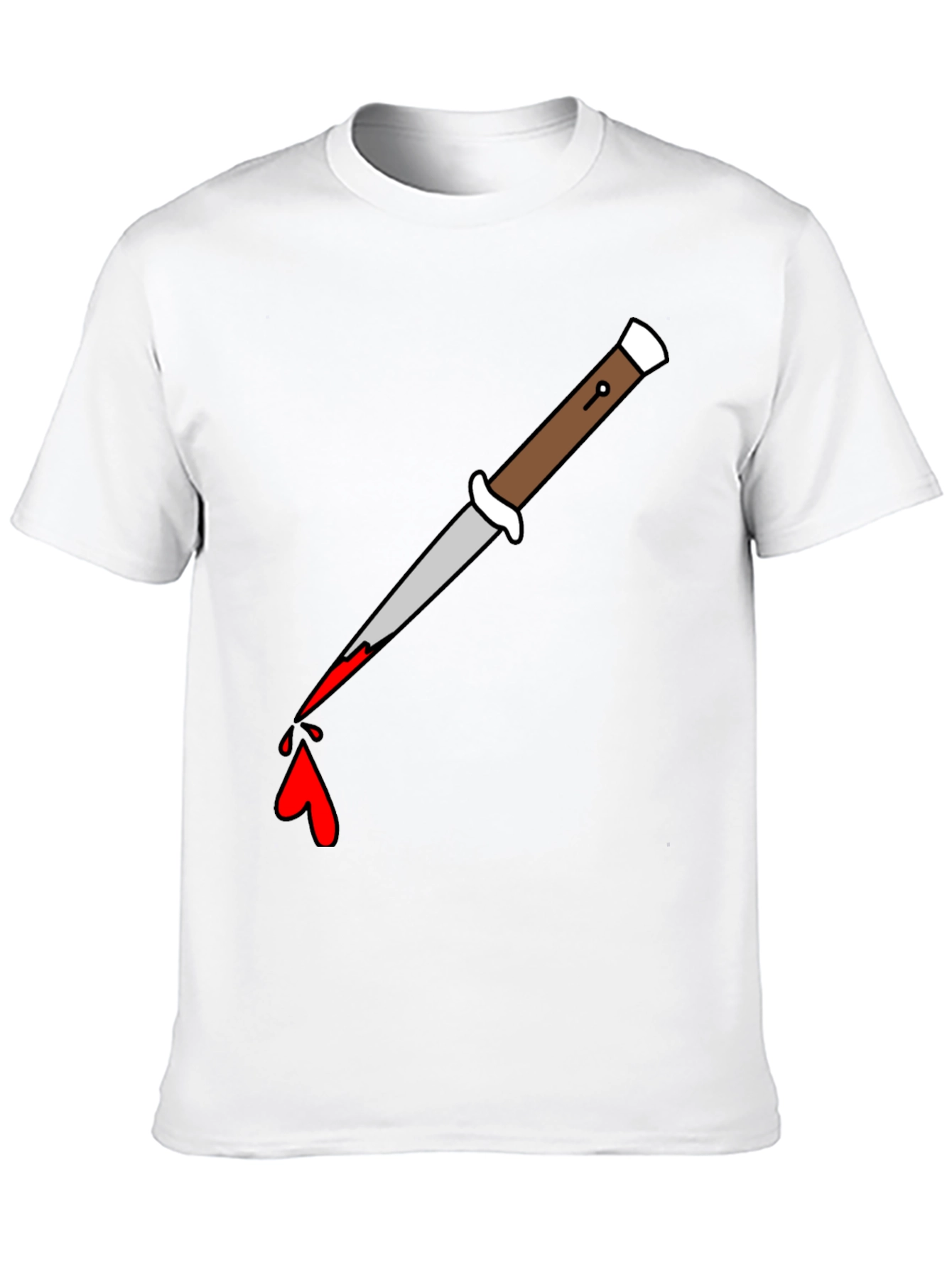 Knife Drip Graphic Tee - Edgy Streetwear