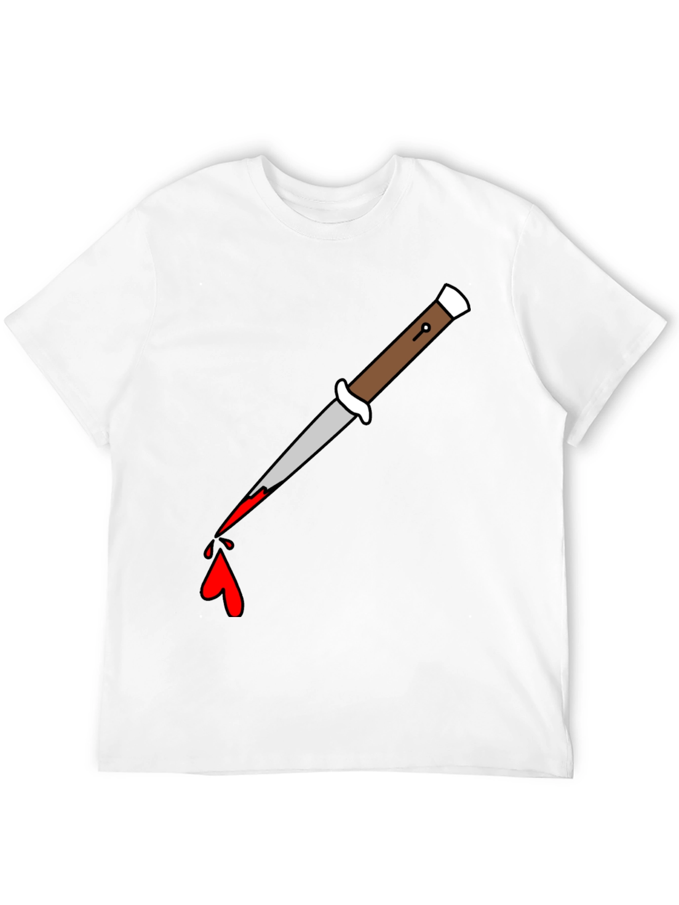 Knife Drip Graphic Tee - Edgy Streetwear
