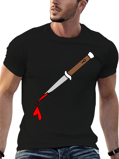 Knife Drip Graphic Tee - Edgy Streetwear