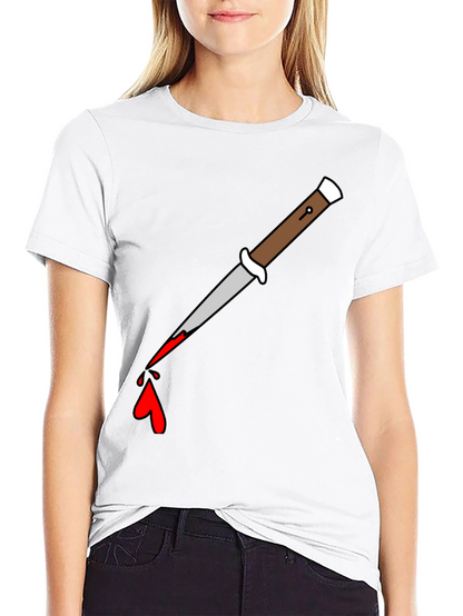Knife Drip Graphic Tee - Edgy Streetwear