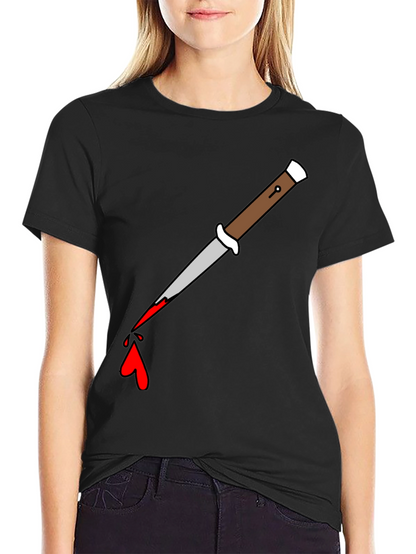 Knife Drip Graphic Tee - Edgy Streetwear