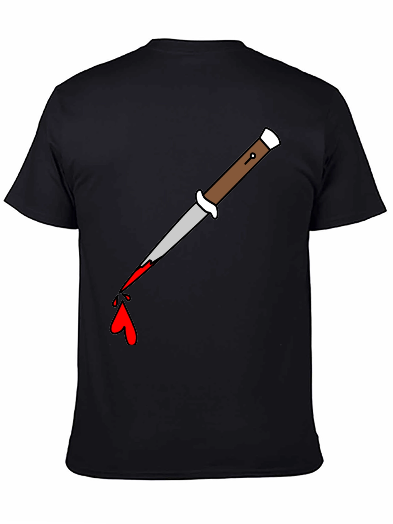 Knife Drip Graphic Tee - Edgy Streetwear