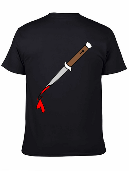 Knife Drip Graphic Tee - Edgy Streetwear