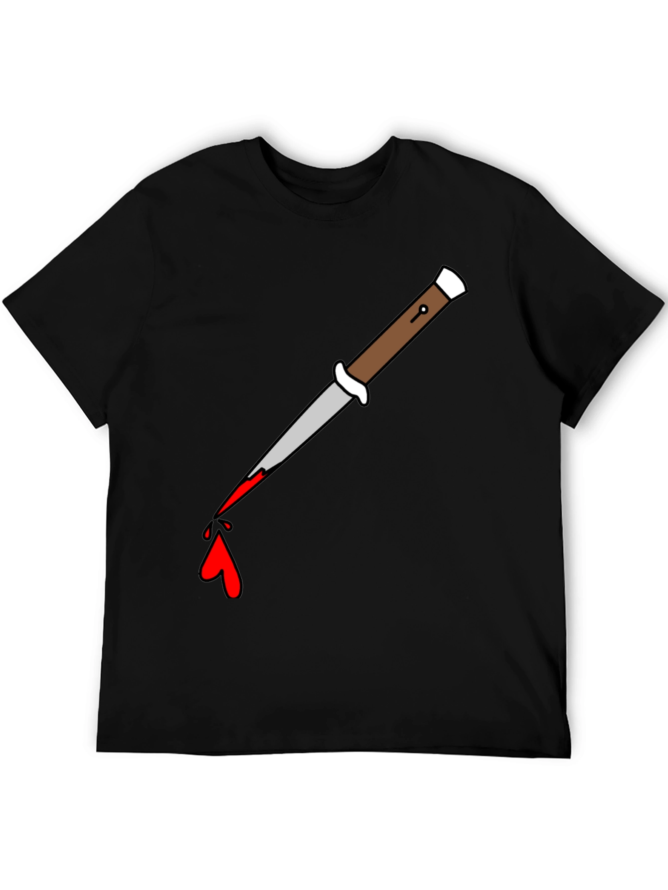 Knife Drip Graphic Tee - Edgy Streetwear