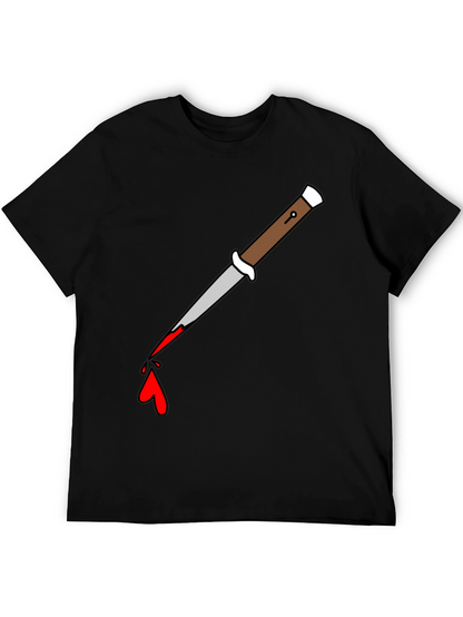 Knife Drip Graphic Tee - Edgy Streetwear