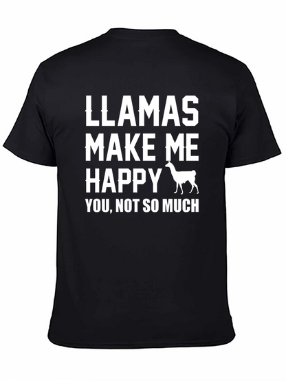 Llamas Make Me Happy T-Shirt