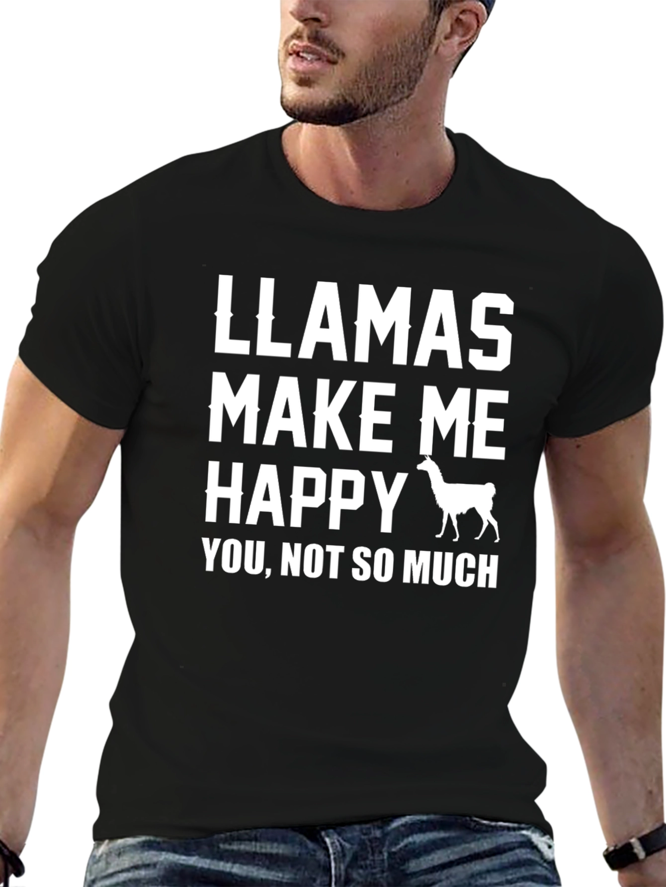 Llamas Make Me Happy T-Shirt
