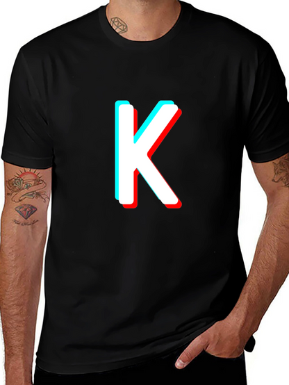 Stereoscopic K Letter T-Shirt
