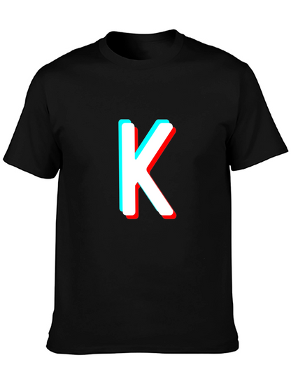 Stereoscopic K Letter T-Shirt