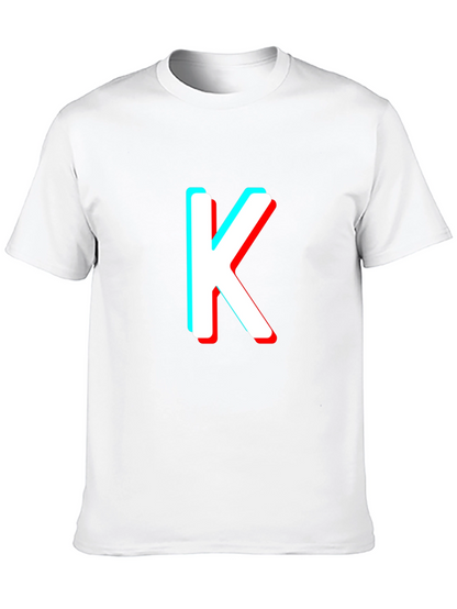 Stereoscopic K Letter T-Shirt
