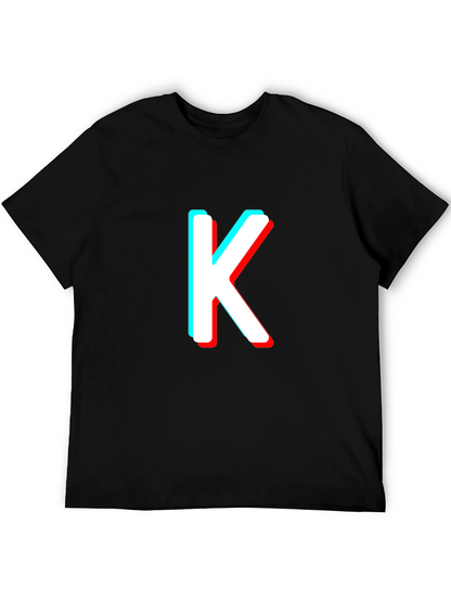 Stereoscopic K Letter T-Shirt