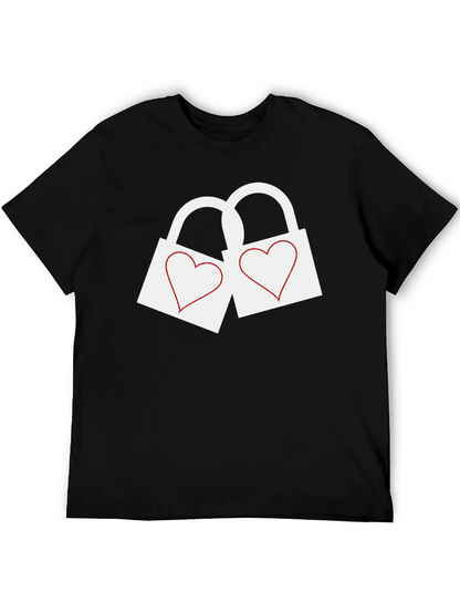 Heart Lock Graphic T-Shirt