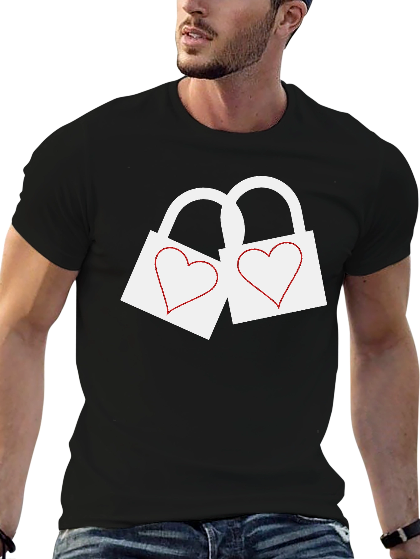 Heart Lock Graphic T-Shirt
