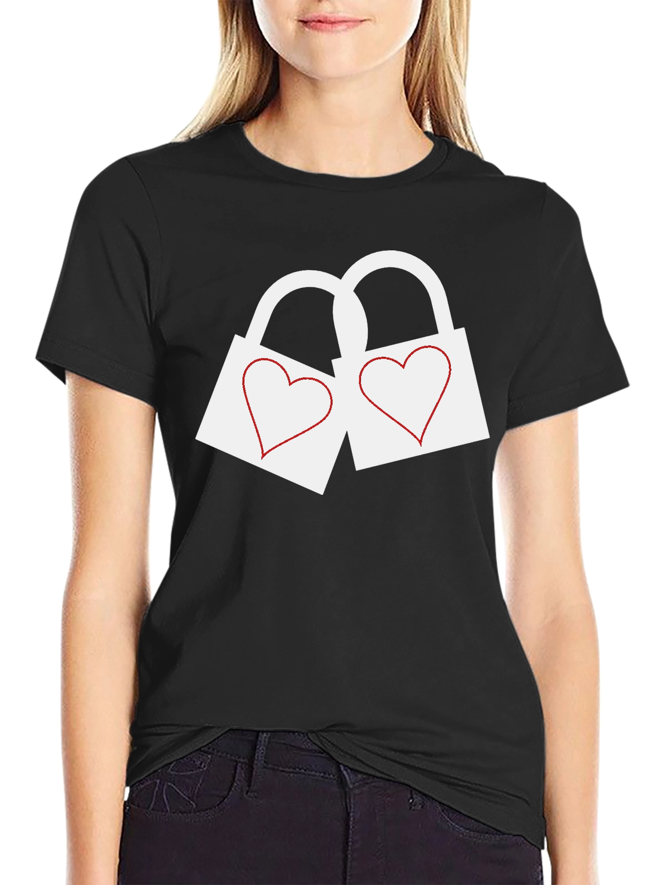 Heart Lock Graphic T-Shirt