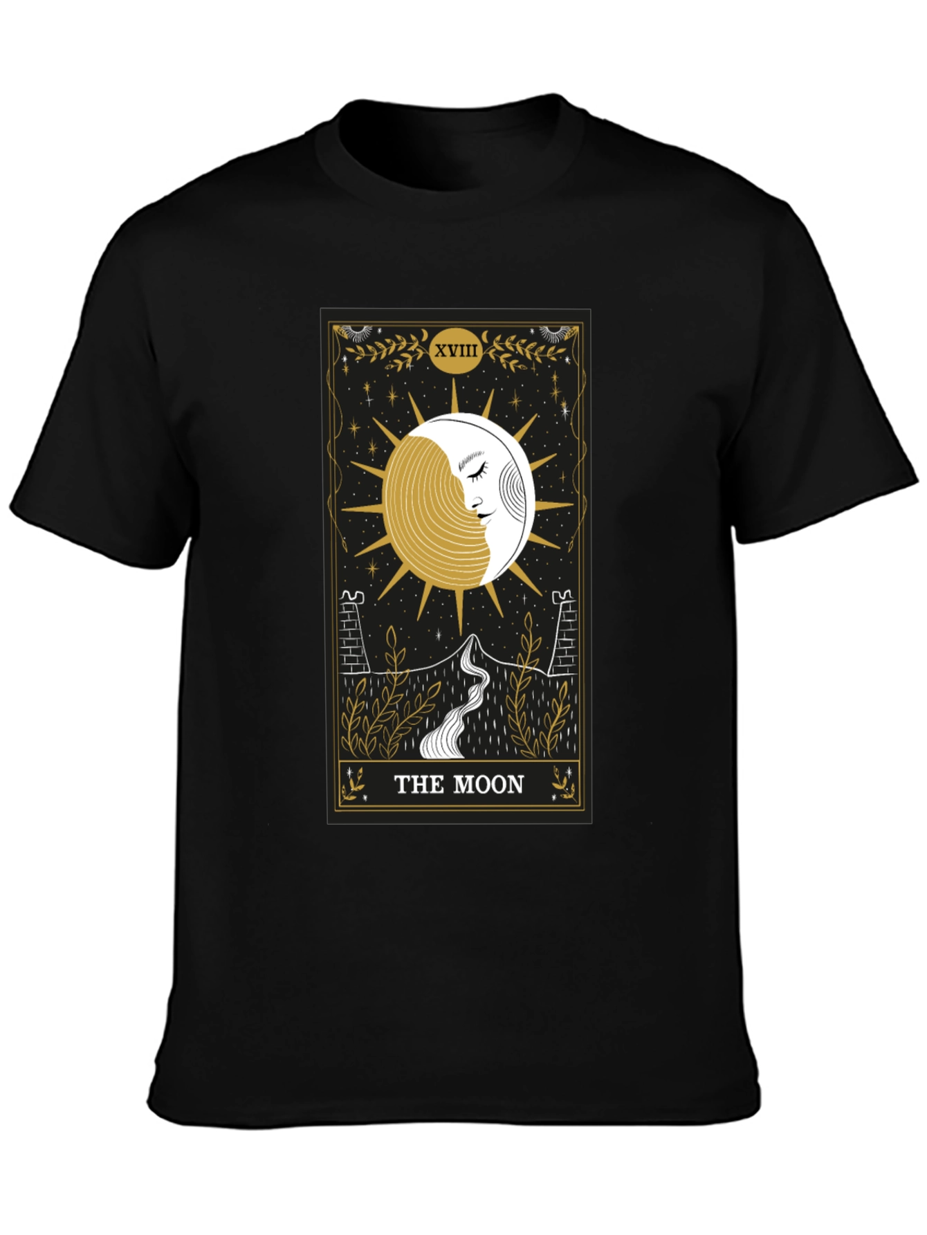 The Moon Tarot Card Graphic T-Shirt
