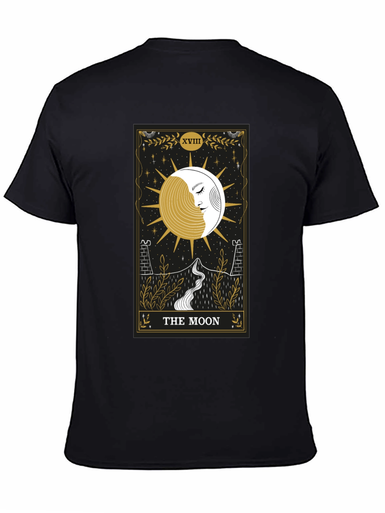 The Moon Tarot Card Graphic T-Shirt