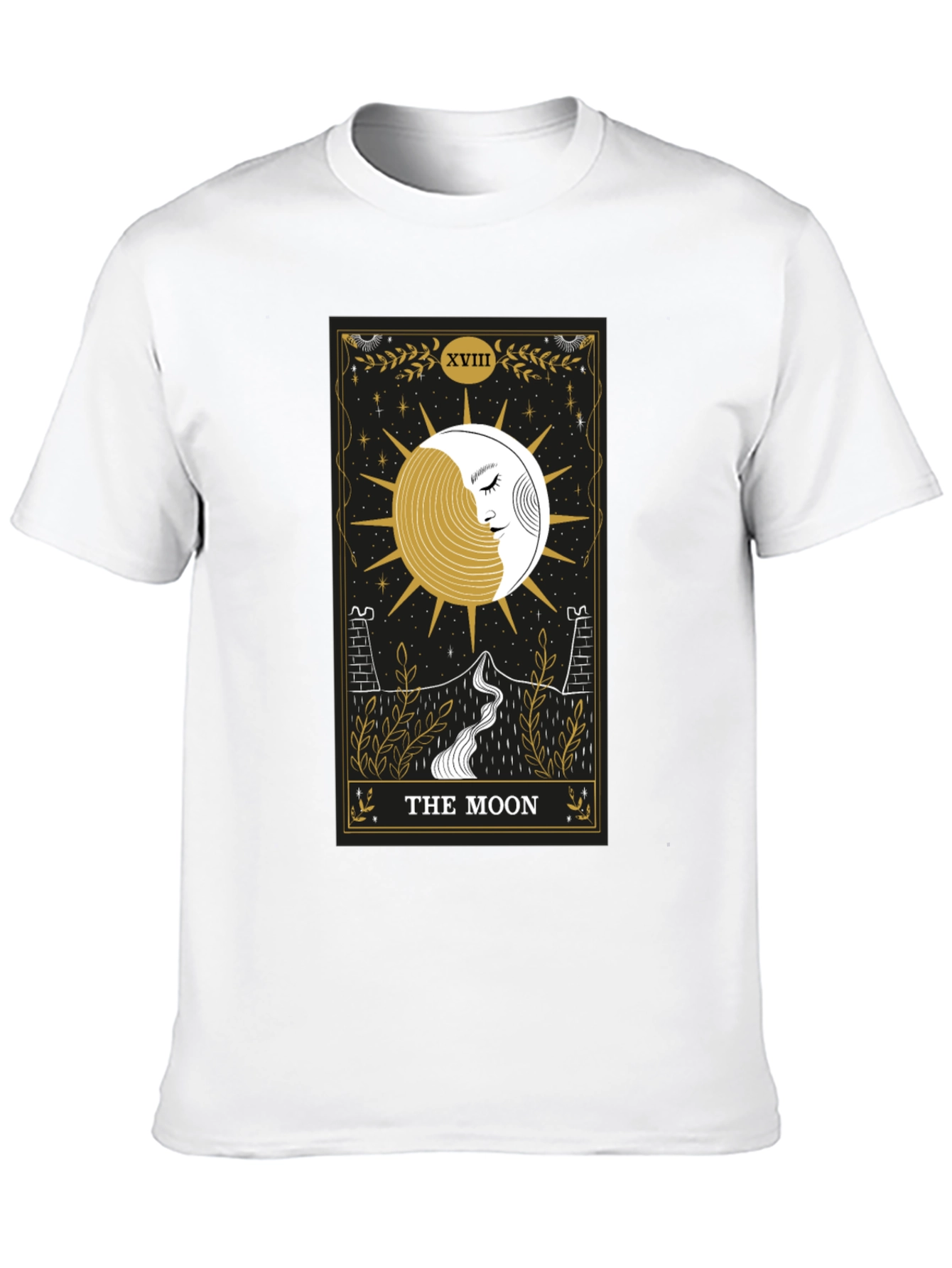 The Moon Tarot Card Graphic T-Shirt