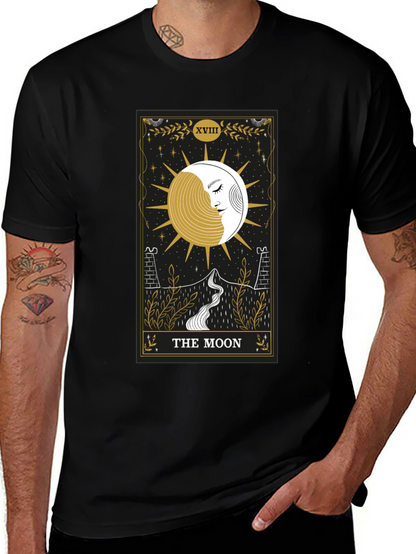 The Moon Tarot Card Graphic T-Shirt