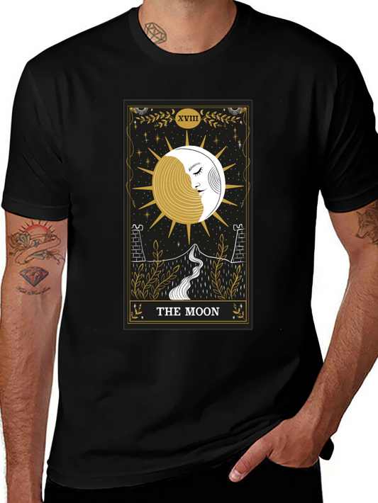 The Moon Tarot Card Graphic T-Shirt
