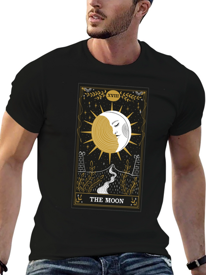 The Moon Tarot Card Graphic T-Shirt