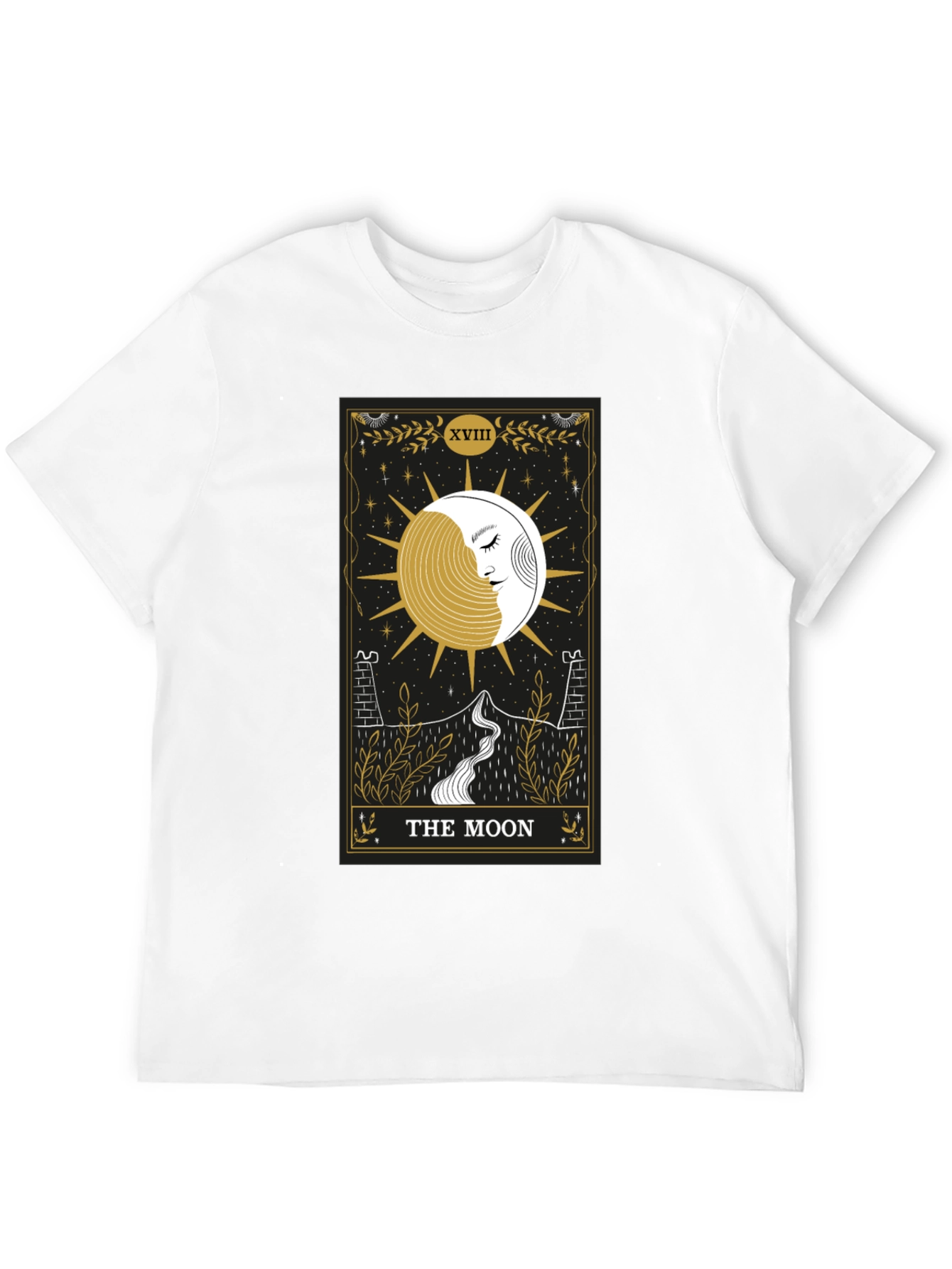 The Moon Tarot Card Graphic T-Shirt