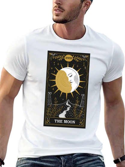 The Moon Tarot Card Graphic T-Shirt
