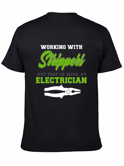 Electrician Stripper T-Shirt - Funny Work Tee