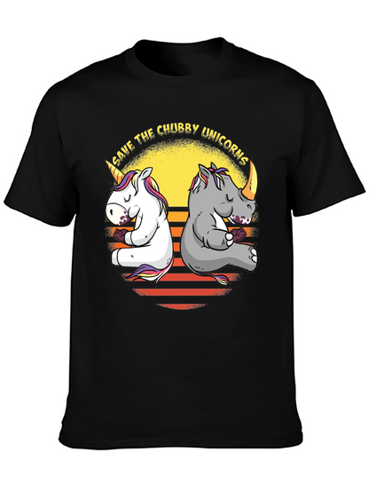Save the Chubby Unicorns Graphic Tee