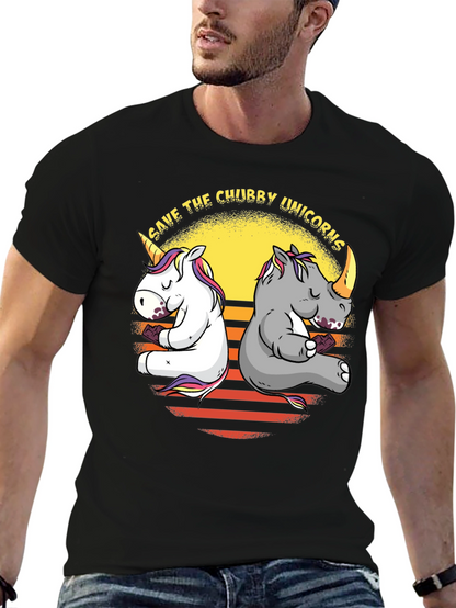 Save the Chubby Unicorns Graphic Tee