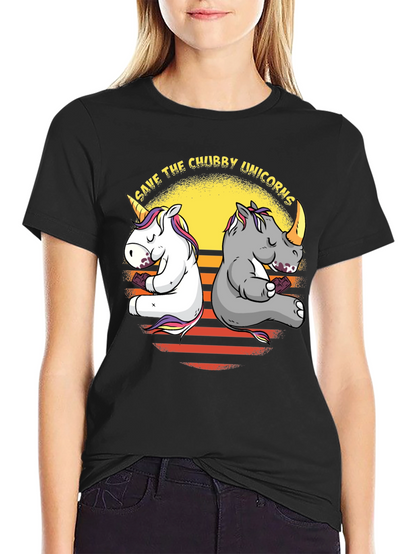 Save the Chubby Unicorns Graphic Tee