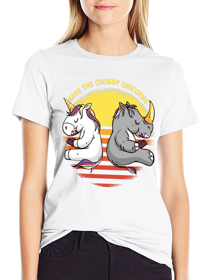 Save the Chubby Unicorns Graphic Tee