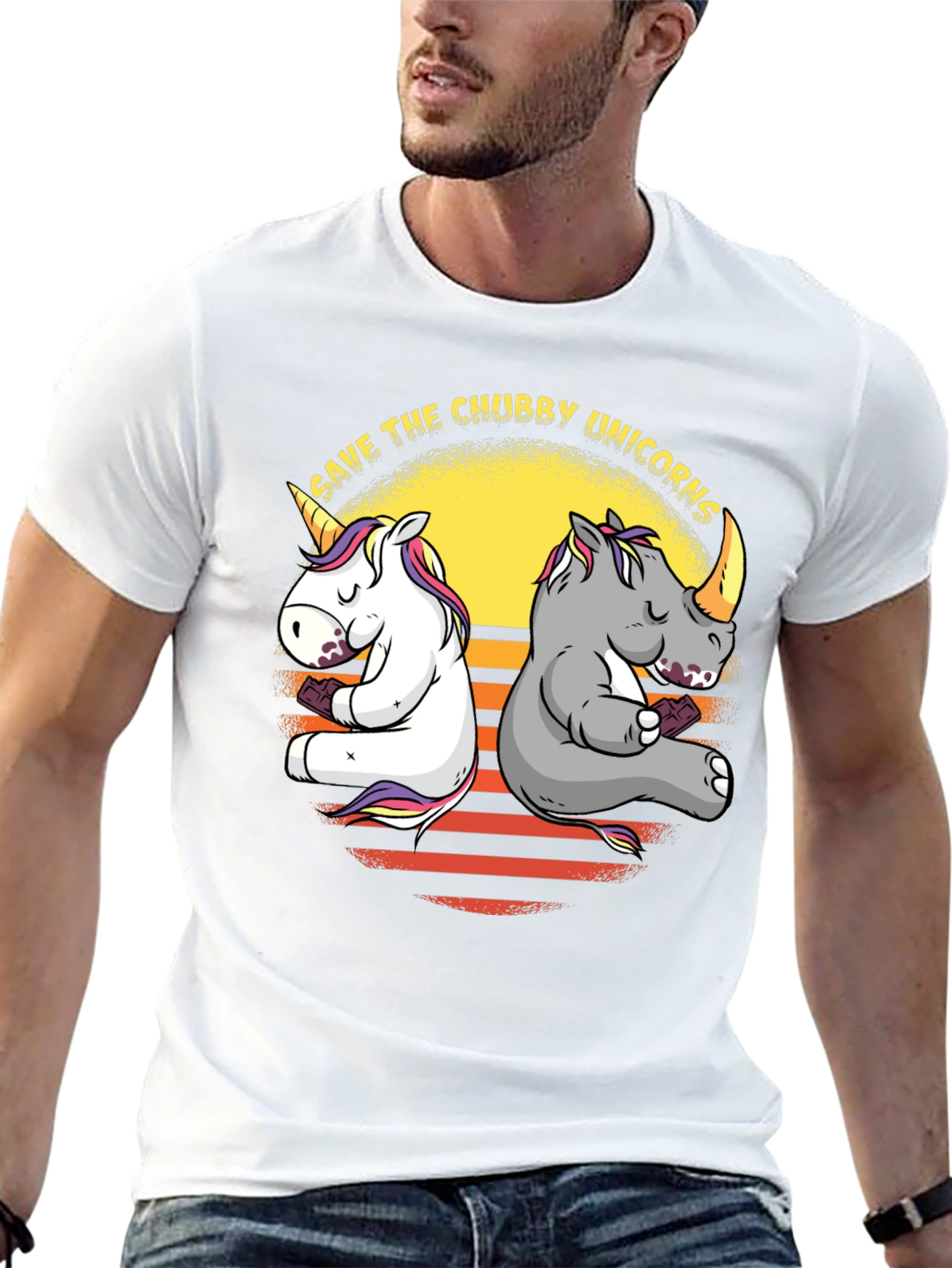 Save the Chubby Unicorns Graphic Tee