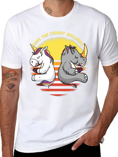Save the Chubby Unicorns Graphic Tee