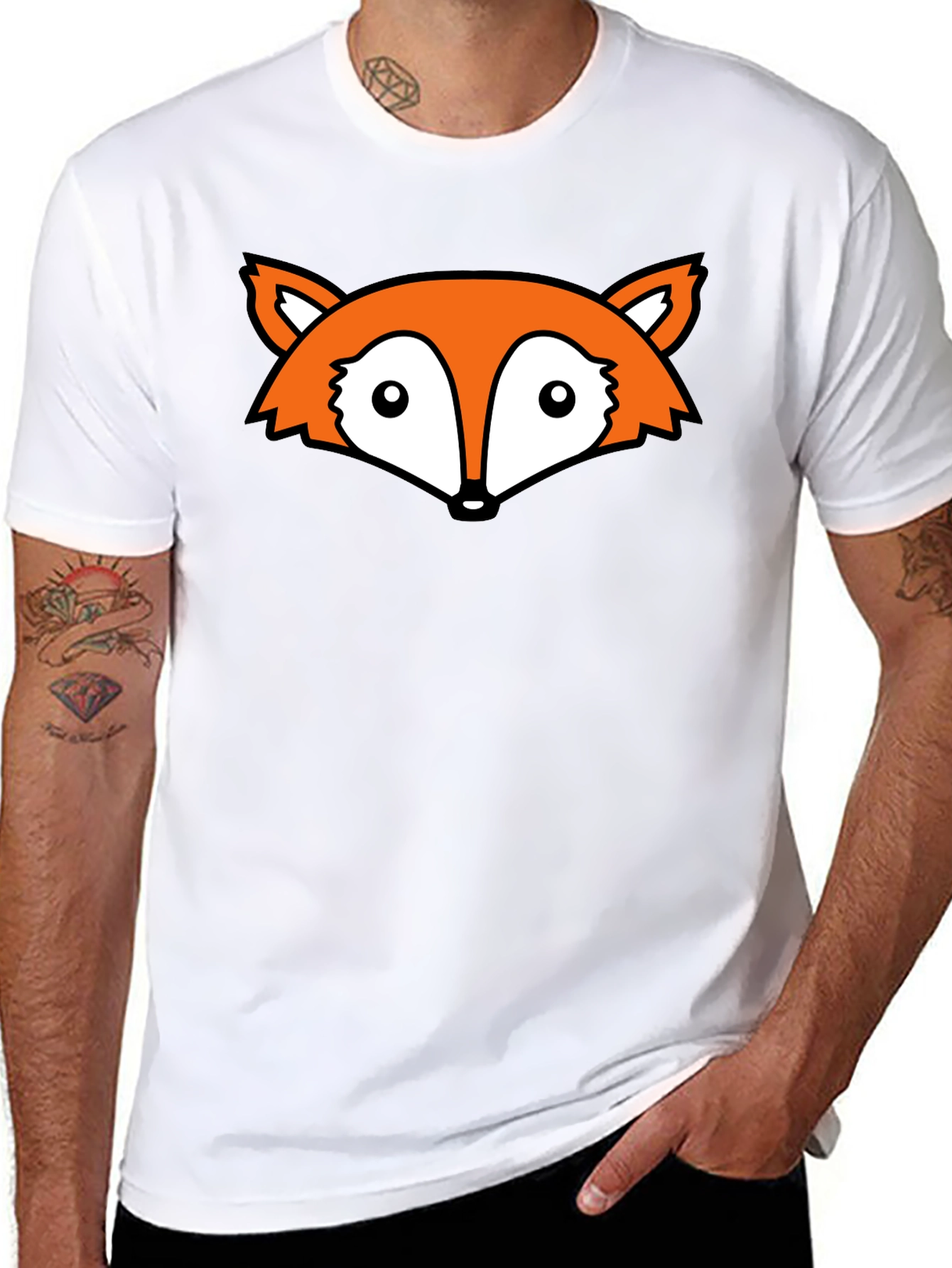 Fox Head Graphic Black T-Shirt