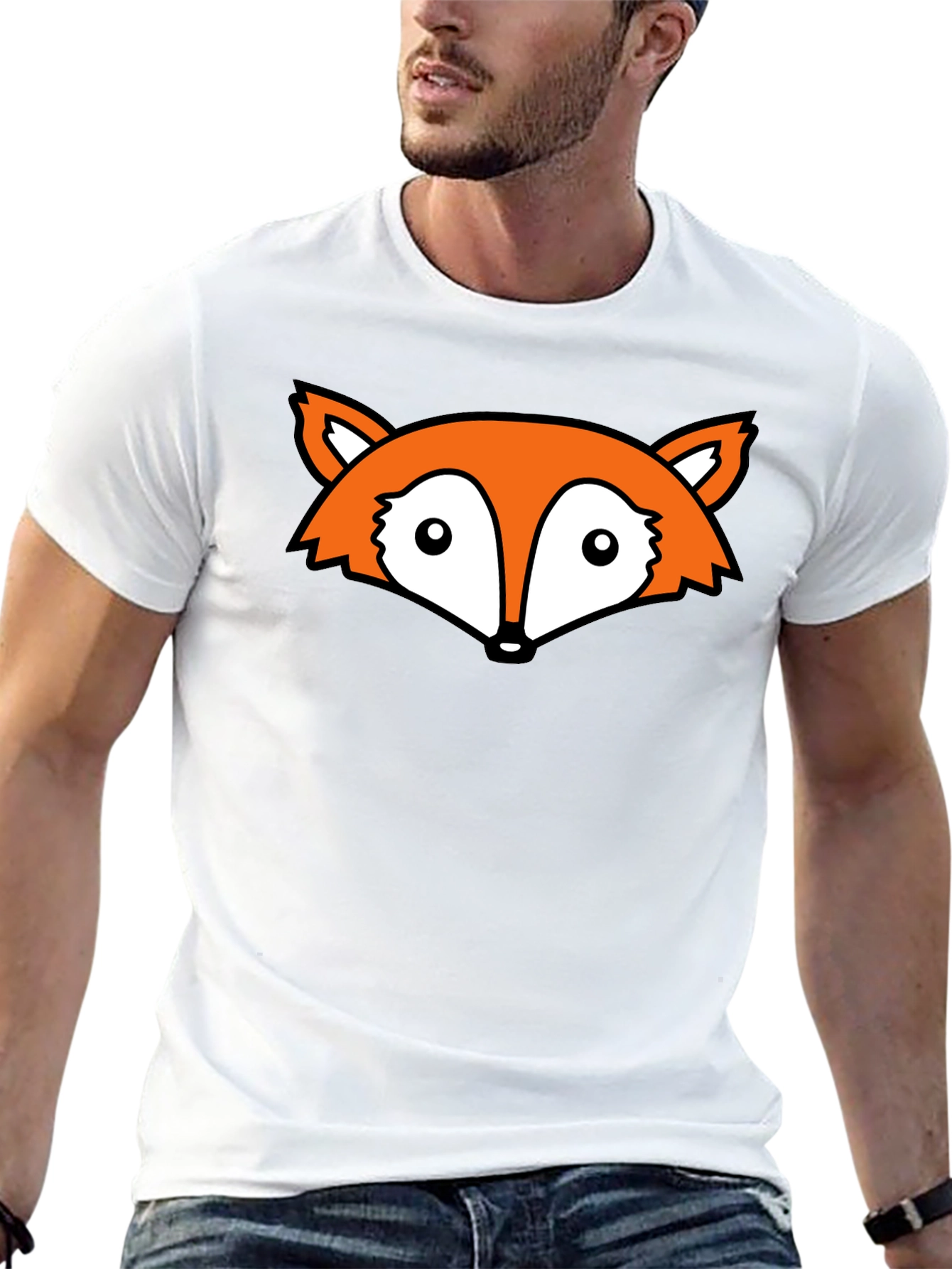 Fox Head Graphic Black T-Shirt