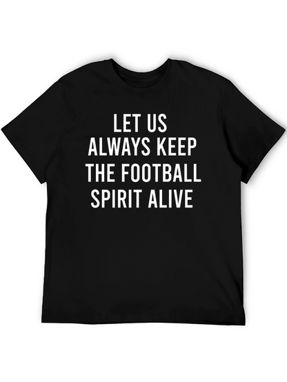 Football Spirit Graphic Tee - Soft Cotton T-Shirt