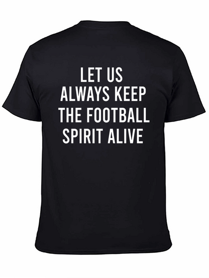 Football Spirit Graphic Tee - Soft Cotton T-Shirt