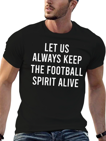 Football Spirit Graphic Tee - Soft Cotton T-Shirt