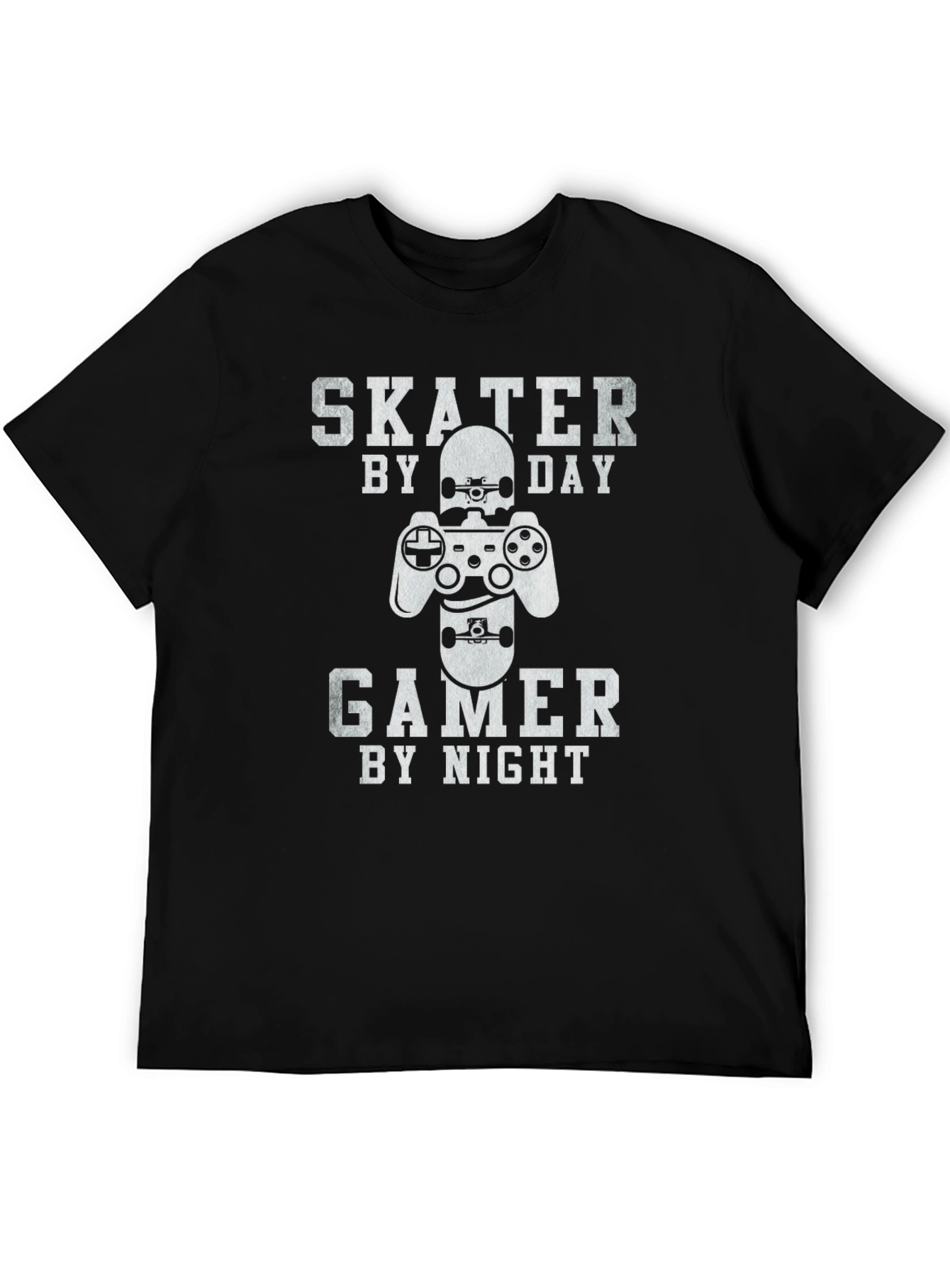 Skater Gamer T-Shirt - Day/Night Design